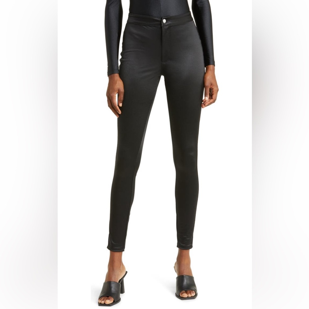 NWT Skims Skinny Disco Pant Sz Small in Onyx